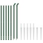 vidaXL Cerca de alambre con pinchos de anclaje verde 1,1x10 m vidaXL Cerca de alambre con pinchos de anclaje verde 1,1x10 m