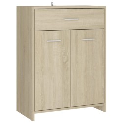 vidaXL Armario de baño madera contrachapada roble Sonoma 60x33x80 cm