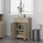 vidaXL Armario de baño madera contrachapada roble Sonoma 60x33x80 cm vidaXL Armario de baño madera contrachapada roble Sonoma 60x33x80 cm