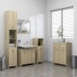 vidaXL Armario de baño madera contrachapada roble Sonoma 60x33x80 cm vidaXL Armario de baño madera contrachapada roble Sonoma 60x33x80 cm