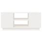vidaXL Mesa de centro de madera maciza de pino blanco 90x49x40,5 cm vidaXL Mesa de centro de madera maciza de pino blanco 90x49x40,5 cm