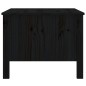 vidaXL Mesa de centro de madera maciza de pino negro 100x50x40 cm vidaXL Mesa de centro de madera maciza de pino negro 100x50x40 cm