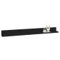 vidaXL Estantes de pared 2 uds madera maciza de pino negro 110x11x9 cm vidaXL Estantes de pared 2 uds madera maciza de pino negro 110x11x9 cm