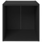 vidaXL Muebles para TV 4 uds madera contrachapada negro 37x35x37 cm vidaXL Muebles para TV 4 uds madera contrachapada negro 37x35x37 cm