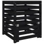 vidaXL Compostador de madera maciza de pino negro 63,5x63,5x77,5 cm vidaXL Compostador de madera maciza de pino negro 63,5x63,5x77,5 cm