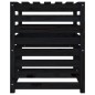 vidaXL Compostador de madera maciza de pino negro 63,5x63,5x77,5 cm vidaXL Compostador de madera maciza de pino negro 63,5x63,5x77,5 cm