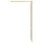 vidaXL Mampara puerta de ducha vidrio transparente ESG dorado 80x195cm vidaXL Mampara puerta de ducha vidrio transparente ESG dorado 80x195cm