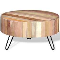 vidaXL Mesa de centro madera reciclada maciza