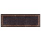 vidaXL Alfombra lavable antideslizante negro y dorado 80x300 cm vidaXL Alfombra lavable antideslizante negro y dorado 80x300 cm