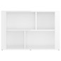 vidaXL Aparador de madera contrachapada blanco brillante 80x30x54 cm vidaXL Aparador de madera contrachapada blanco brillante 80x30x54 cm