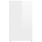vidaXL Aparador de madera contrachapada blanco brillante 80x30x54 cm vidaXL Aparador de madera contrachapada blanco brillante 80x30x54 cm