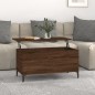 vidaXL Mesa de centro madera contrachapada roble marrón 90x44,5x45 cm vidaXL Mesa de centro madera contrachapada roble marrón 90x44,5x45 cm