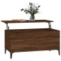 vidaXL Mesa de centro madera contrachapada roble marrón 90x44,5x45 cm vidaXL Mesa de centro madera contrachapada roble marrón 90x44,5x45 cm