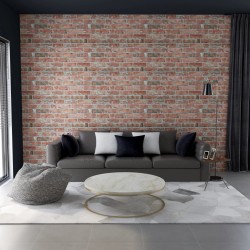 vidaXL Paneles de pared 3D 10 uds EPS con diseño de ladrillo rojo 