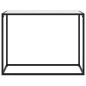 vidaXL Mesa consola vidrio templado blanco 100x35x75 cm vidaXL Mesa consola vidrio templado blanco 100x35x75 cm