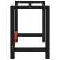 vidaXL Estructura de banco de trabajo metal negro y rojo 150x57x79 cm vidaXL Estructura de banco de trabajo metal negro y rojo 150x57x79 cm