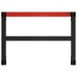 vidaXL Estructura de banco de trabajo metal negro y rojo 150x57x79 cm vidaXL Estructura de banco de trabajo metal negro y rojo 150x57x79 cm