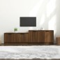vidaXL Mueble de TV madera contrachapada roble marrón 158,5x36x45 cm