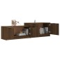 vidaXL Mueble de TV madera contrachapada roble marrón 158,5x36x45 cm