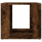 vidaXL Mesita de noche madera contrachapada roble ahumado 41x40x36 cm vidaXL Mesita de noche madera contrachapada roble ahumado 41x40x36 cm