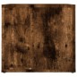 vidaXL Mesita de noche madera contrachapada roble ahumado 41x40x36 cm vidaXL Mesita de noche madera contrachapada roble ahumado 41x40x36 cm