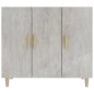 vidaXL Aparador de madera de ingeniería gris hormigón 90x34x80 cm