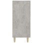vidaXL Aparador de madera de ingeniería gris hormigón 90x34x80 cm