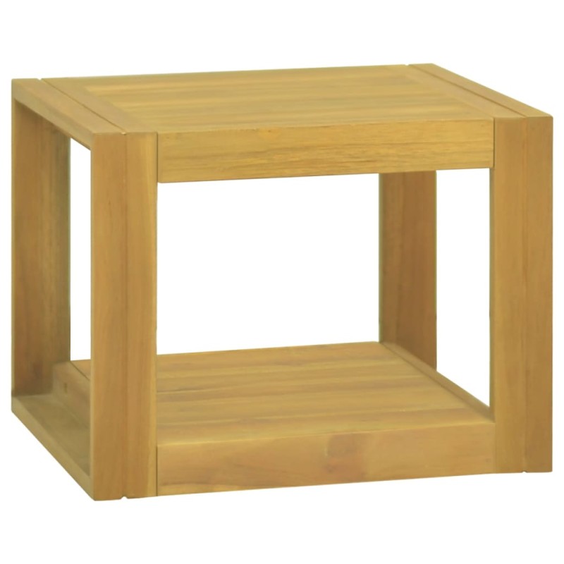 vidaXL Armario de baño de pared madera maciza de teca 45x45x35 cm