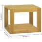 vidaXL Armario de baño de pared madera maciza de teca 45x45x35 cm