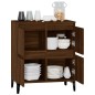 vidaXL Aparador madera contrachapada marrón roble 60x35x70 cm vidaXL Aparador madera contrachapada marrón roble 60x35x70 cm