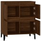 vidaXL Aparador madera contrachapada marrón roble 60x35x70 cm vidaXL Aparador madera contrachapada marrón roble 60x35x70 cm