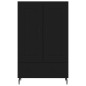 vidaXL Aparador alto madera de ingeniería negro 69,5x31x115 cm vidaXL Aparador alto madera de ingeniería negro 69,5x31x115 cm