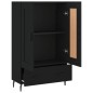 vidaXL Aparador alto madera de ingeniería negro 69,5x31x115 cm vidaXL Aparador alto madera de ingeniería negro 69,5x31x115 cm