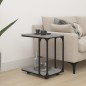 vidaXL Mesa auxiliar con ruedas madera gris Sonoma 50x35x55,5 cm vidaXL Mesa auxiliar con ruedas madera gris Sonoma 50x35x55,5 cm