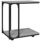 vidaXL Mesa auxiliar con ruedas madera gris Sonoma 50x35x55,5 cm vidaXL Mesa auxiliar con ruedas madera gris Sonoma 50x35x55,5 cm