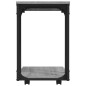 vidaXL Mesa auxiliar con ruedas madera gris Sonoma 50x35x55,5 cm vidaXL Mesa auxiliar con ruedas madera gris Sonoma 50x35x55,5 cm