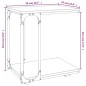 vidaXL Mesa auxiliar con ruedas madera gris Sonoma 50x35x55,5 cm vidaXL Mesa auxiliar con ruedas madera gris Sonoma 50x35x55,5 cm
