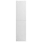 vidaXL Armario de madera contrachapada blanco brillante 100x50x200 cm vidaXL Armario de madera contrachapada blanco brillante 100x50x200 cm
