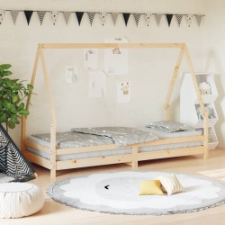 vidaXL Estructura de cama para niños madera maciza de pino 80x200 cm 