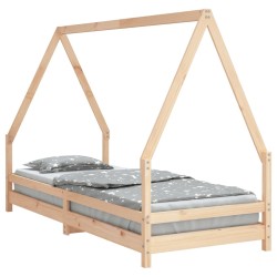 vidaXL Estructura de cama para niños madera maciza de pino 80x200 cm 
