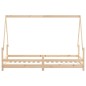 vidaXL Estructura de cama para niños madera maciza de pino 80x200 cm vidaXL Estructura de cama para niños madera maciza de pino 80x200 cm