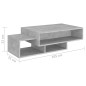 vidaXL Mesa de centro madera de ingeniería gris hormigón 105x55x32 cm vidaXL Mesa de centro madera de ingeniería gris hormigón 105x55x32 cm