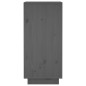 vidaXL Aparador de madera maciza de pino gris 31,5x34x75 cm vidaXL Aparador de madera maciza de pino gris 31,5x34x75 cm