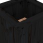 vidaXL Banco con jardineras madera de pino negro 184,5x39,5x56,5 cm vidaXL Banco con jardineras madera de pino negro 184,5x39,5x56,5 cm