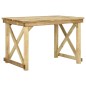 vidaXL Mesa de jardín de madera de pino impregnada 110x79x75 cm vidaXL Mesa de jardín de madera de pino impregnada 110x79x75 cm