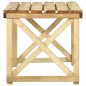vidaXL Mesa de jardín de madera de pino impregnada 110x79x75 cm vidaXL Mesa de jardín de madera de pino impregnada 110x79x75 cm