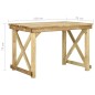 vidaXL Mesa de jardín de madera de pino impregnada 110x79x75 cm vidaXL Mesa de jardín de madera de pino impregnada 110x79x75 cm