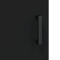 vidaXL Aparador de madera contrachapada negro 34,5x34x90 cm