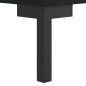 vidaXL Aparador de madera contrachapada negro 34,5x34x90 cm