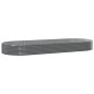 vidaXL Jardinera arriate acero recubrimiento polvo gris 373x140x36 cm vidaXL Jardinera arriate acero recubrimiento polvo gris 373x140x36 cm